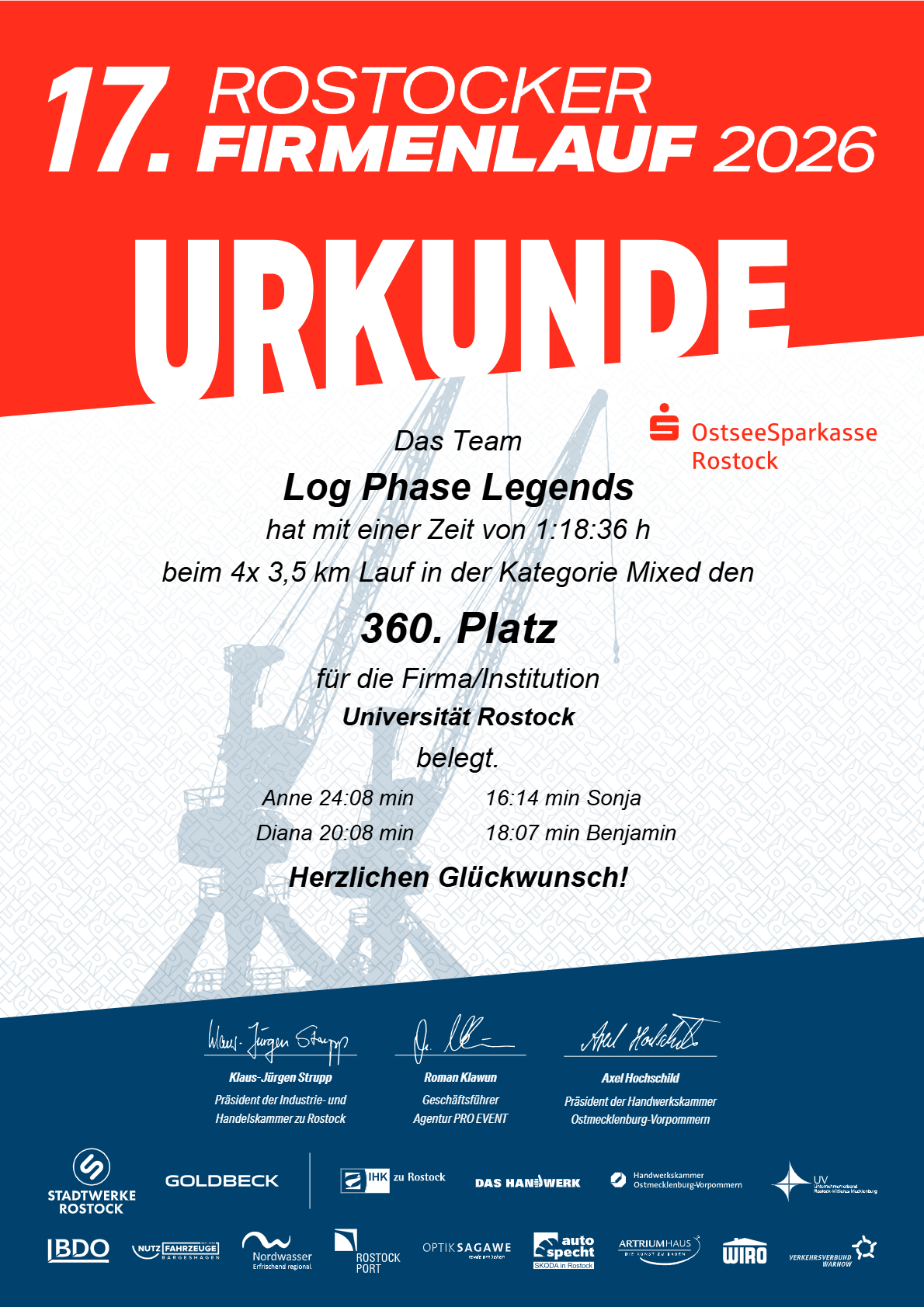 Team der Mikrobiologie "Log Phase Legends"